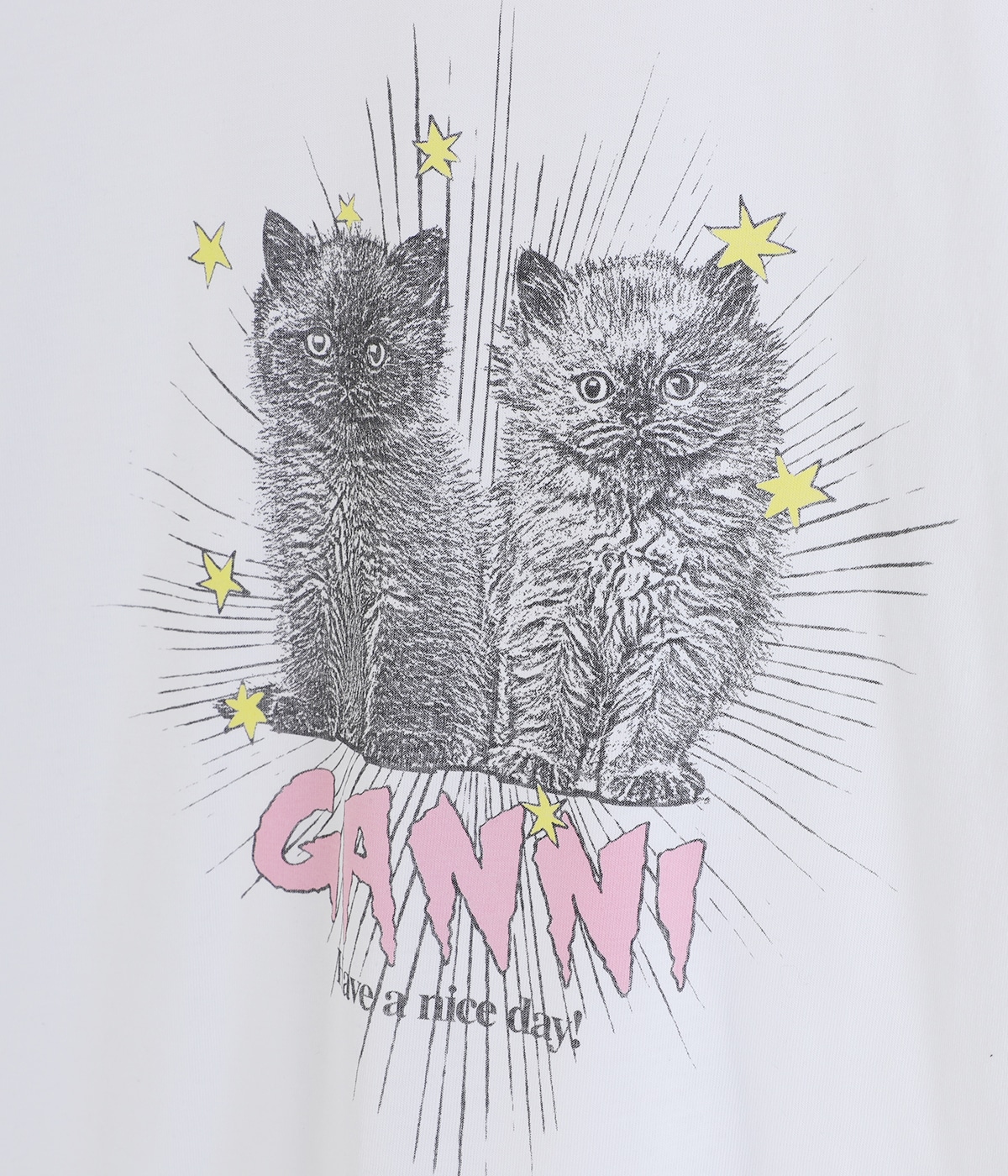 レディース】Basic Jersey Kittens Relaxed T-shirt | GANNI