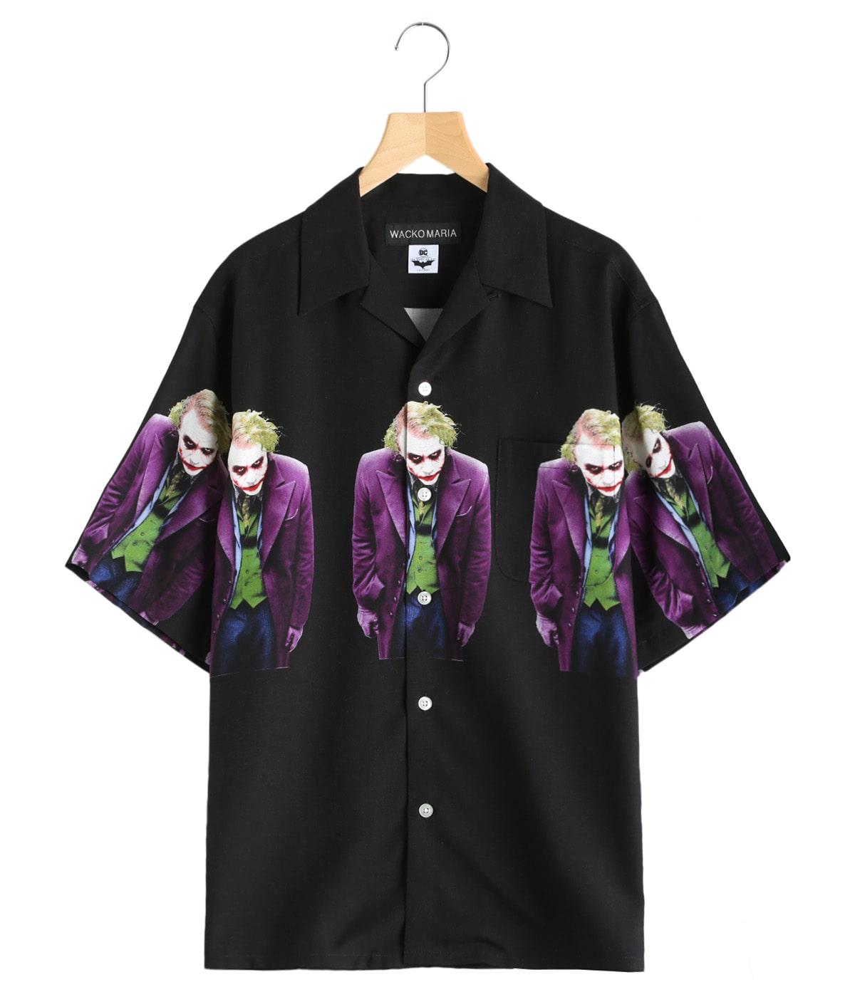 ワコマリア× DARK KNIGHT TRILOGY ジョーカーTee 黒/XL ワコマリア× DARK KNIGHT TRILOGY ジョーカーTee 黒/XL