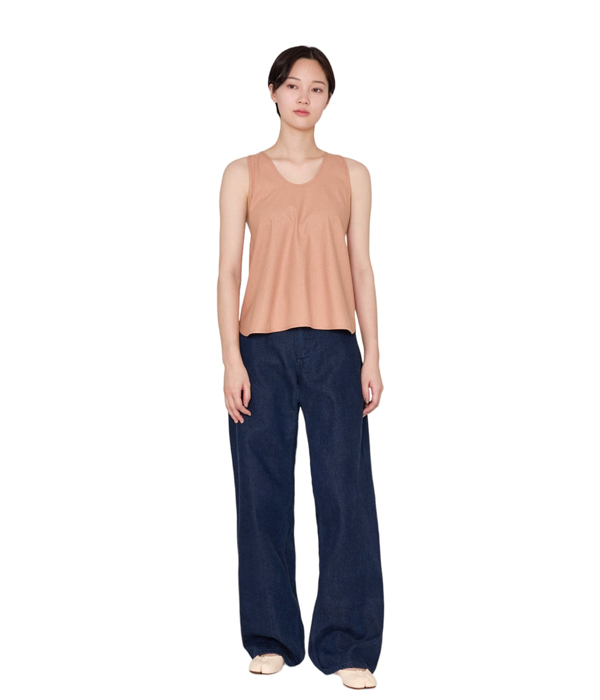 タンクトップ ノースリーブ Baserange/ベースレンジ APRON TOP/エプロントップ/ベスト レディース s-musee_360510160