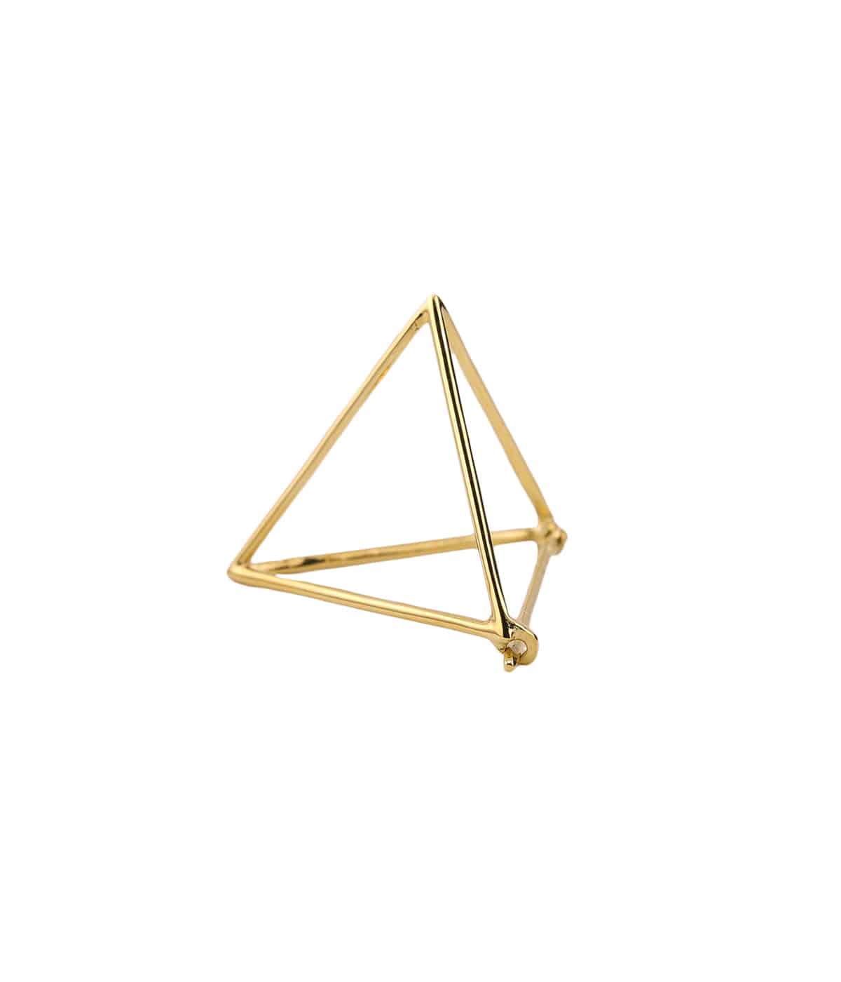 SHIHARA Triangle Piece 20 YG 箱付き Triangle Earring 20 - SHIHARA