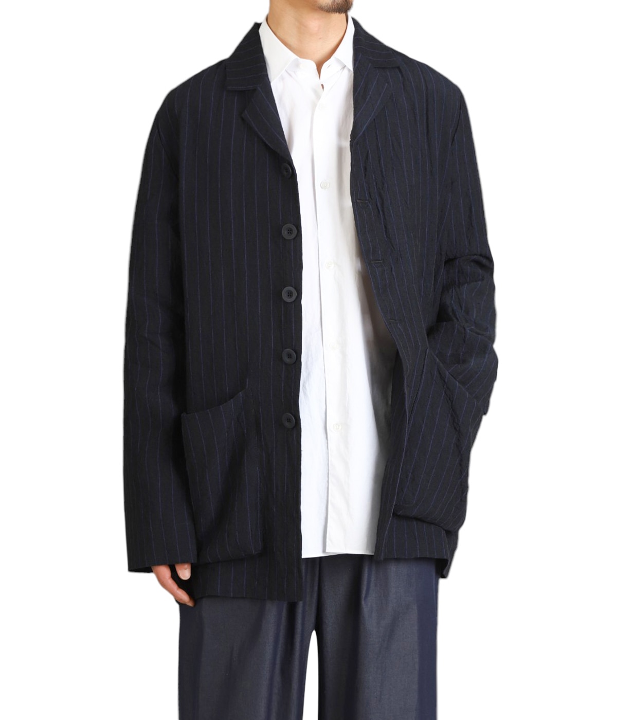 toogood THE BOTANIST JACKET リネン ジャケット toogood - THE BOTANIST JACKET - LAUNDERED LINEN BLUE SLATE