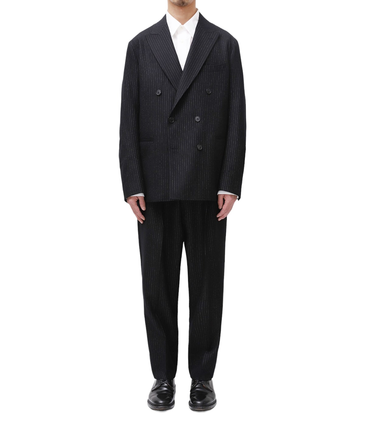 h*o様 heugn geore ネイビー プリーツ入り スラックス h*o様 heugn geore ネイビー プリーツ入り スラックス