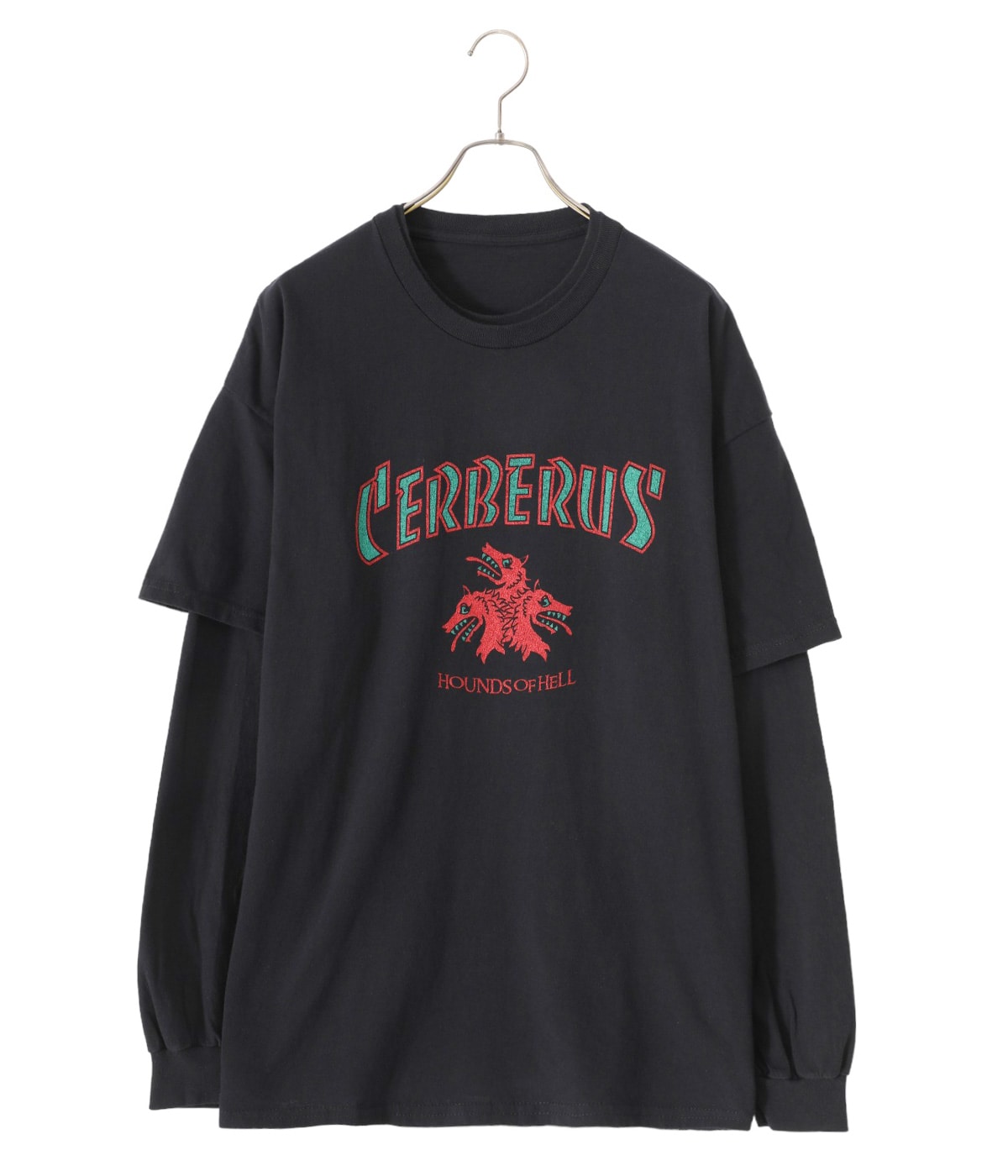 トップス ESSAY LAYERED OVERSIZE LONG T CERBERUS TS-2-blk-a-01.jpg