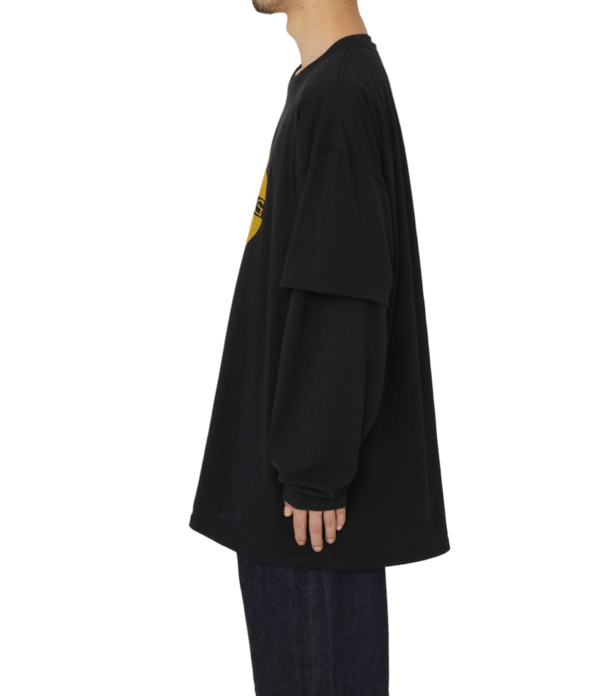 トップス ESSAY LAYERED OVERSIZE LONG T CERBERUS LAYERED OVERSIZE LONG T-SHIRT-Cerberus- | ESSAY(エッセイ