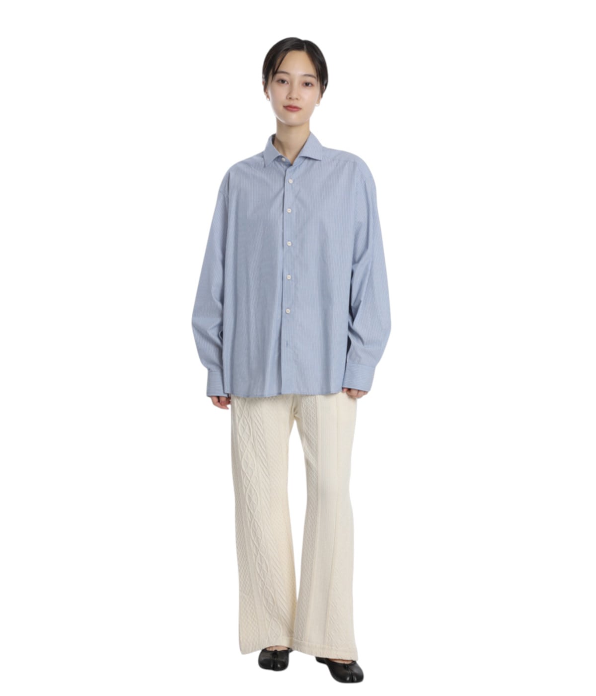 極美品✨baserange ベースレンジ ストライプシャツ オーガニックコットン 極美品✨baserange ベースレンジ ストライプシャツ オーガニック
