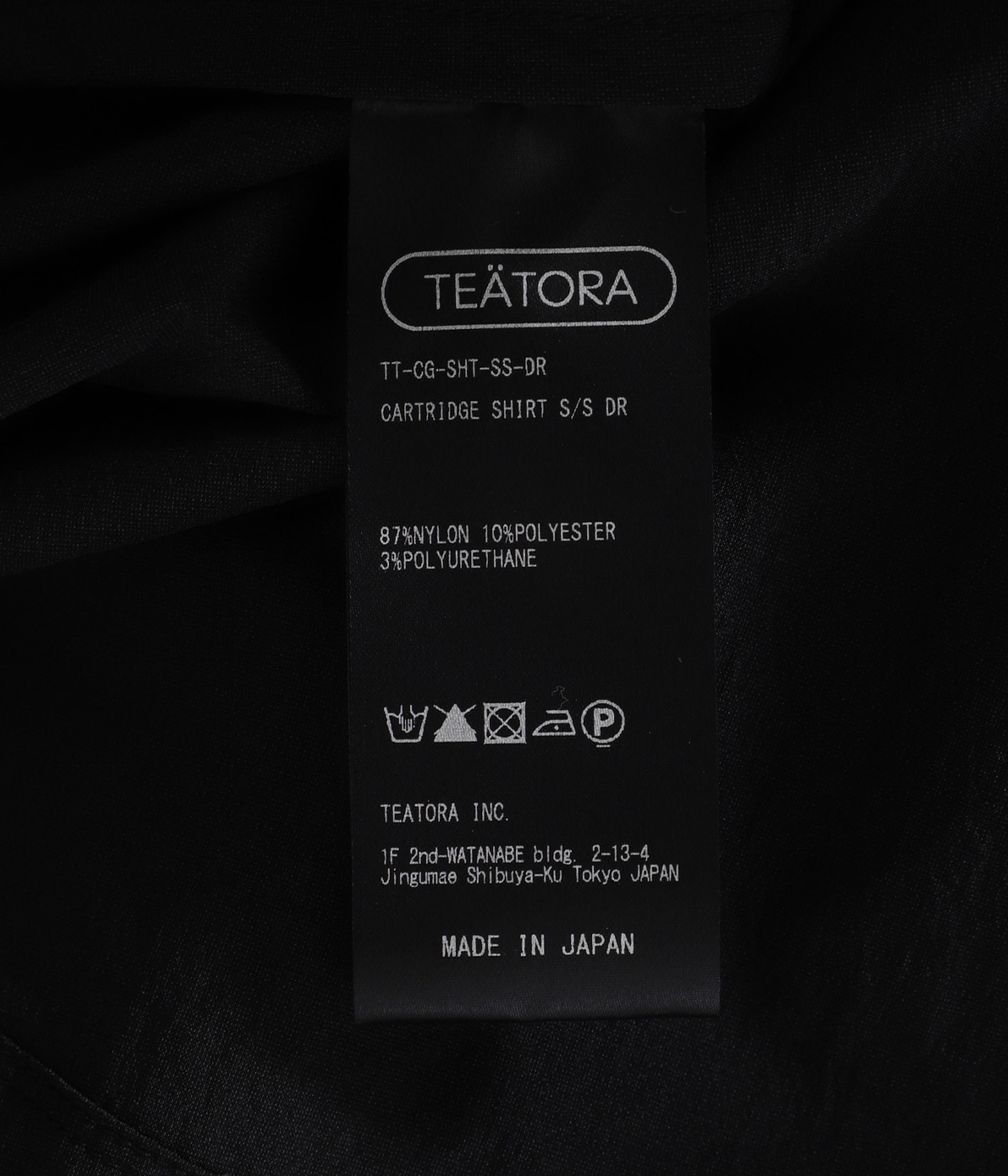 TEATORA 半袖シャツCARTRIDGE SHIRT S/S CACTUS TEATORA - CARTRIDGE SHIRT S/S - doctoroid (TT-CG-SHT-SS-DR