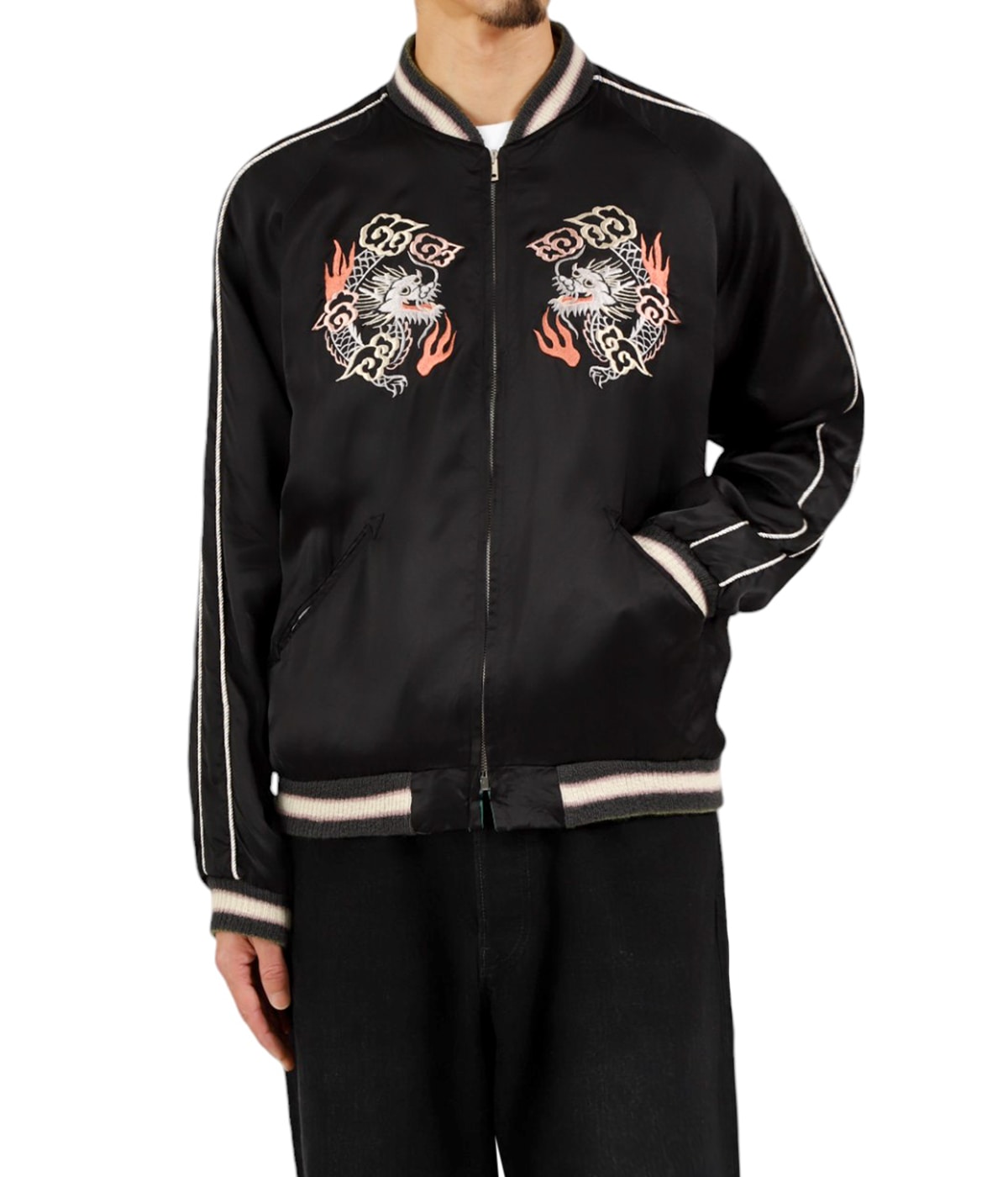 SOUVENIR JACKET “KOSHO & CO” SPECIAL “SILVER DRAGON” x
