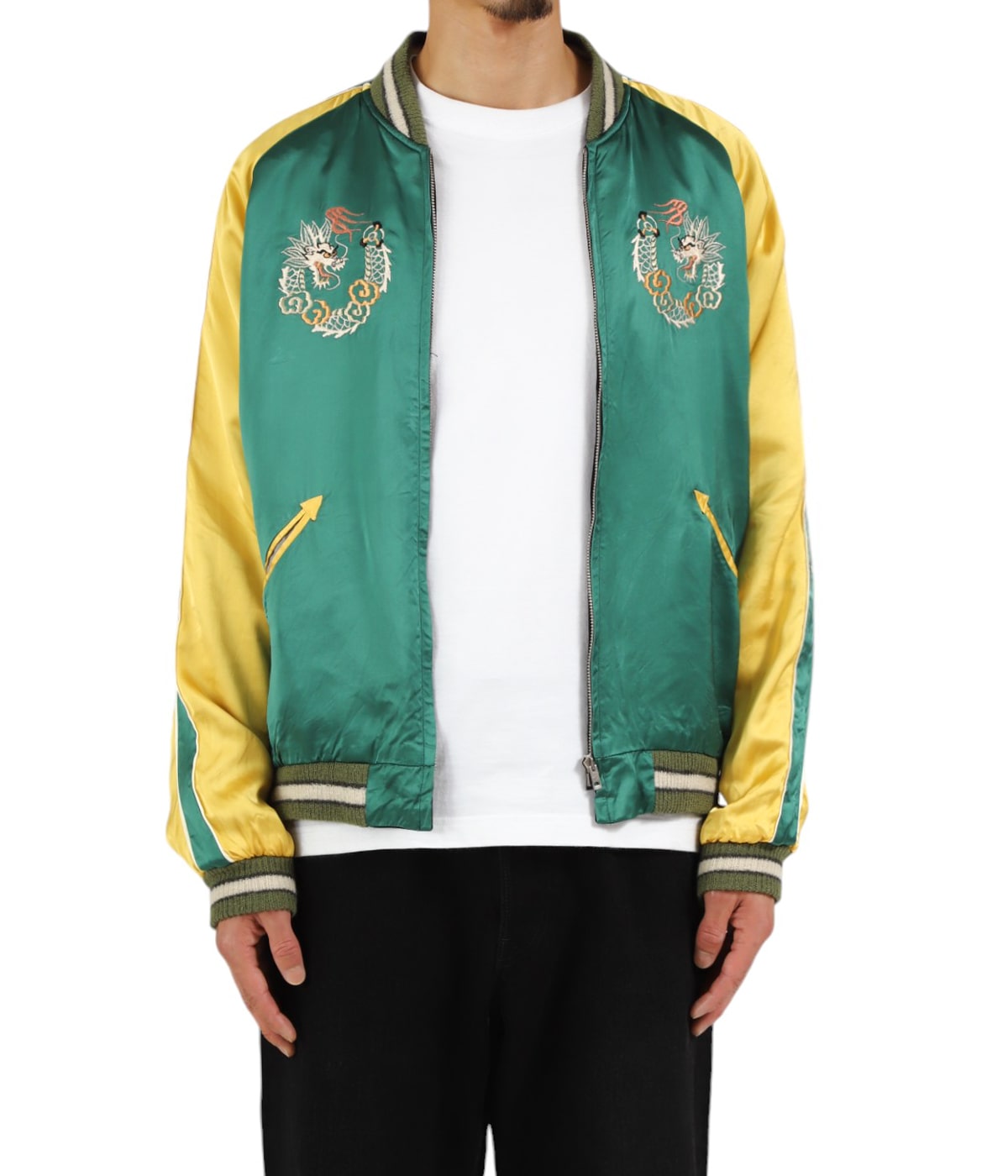 Palace DRAGON ジャケット セットアップ ACETATE SUKA “WHITE DRAGON”×“LANDSCAPE” | TAILOR TOYO