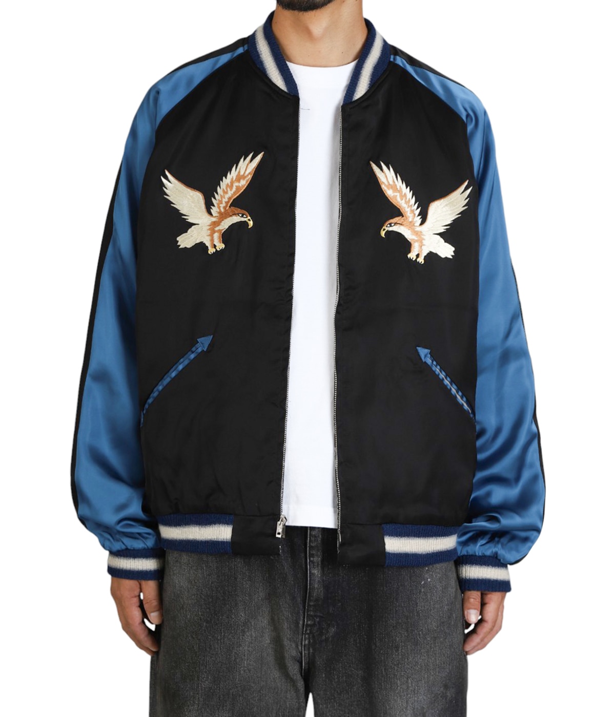 Early 1950s Style Rayon Brocade × Acetate Souvenir Jacket