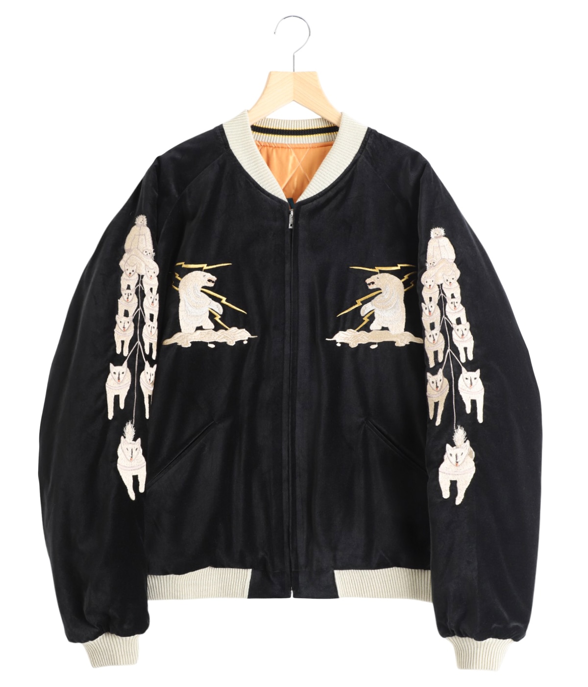 VELVETEEN QUILT SUKA “POLAR BEAR“×“ALASKA MAP“ | TAILOR TOYO