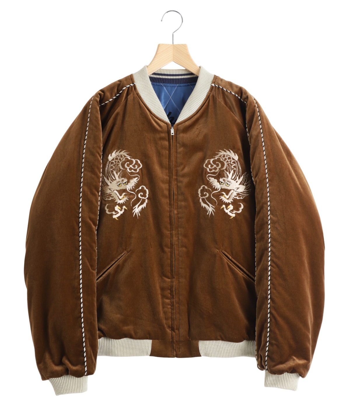 VELVETEEN QUILT SUKA “WHITE DRAGON“×“BLACK EAGLE“ | TAILOR TOYO