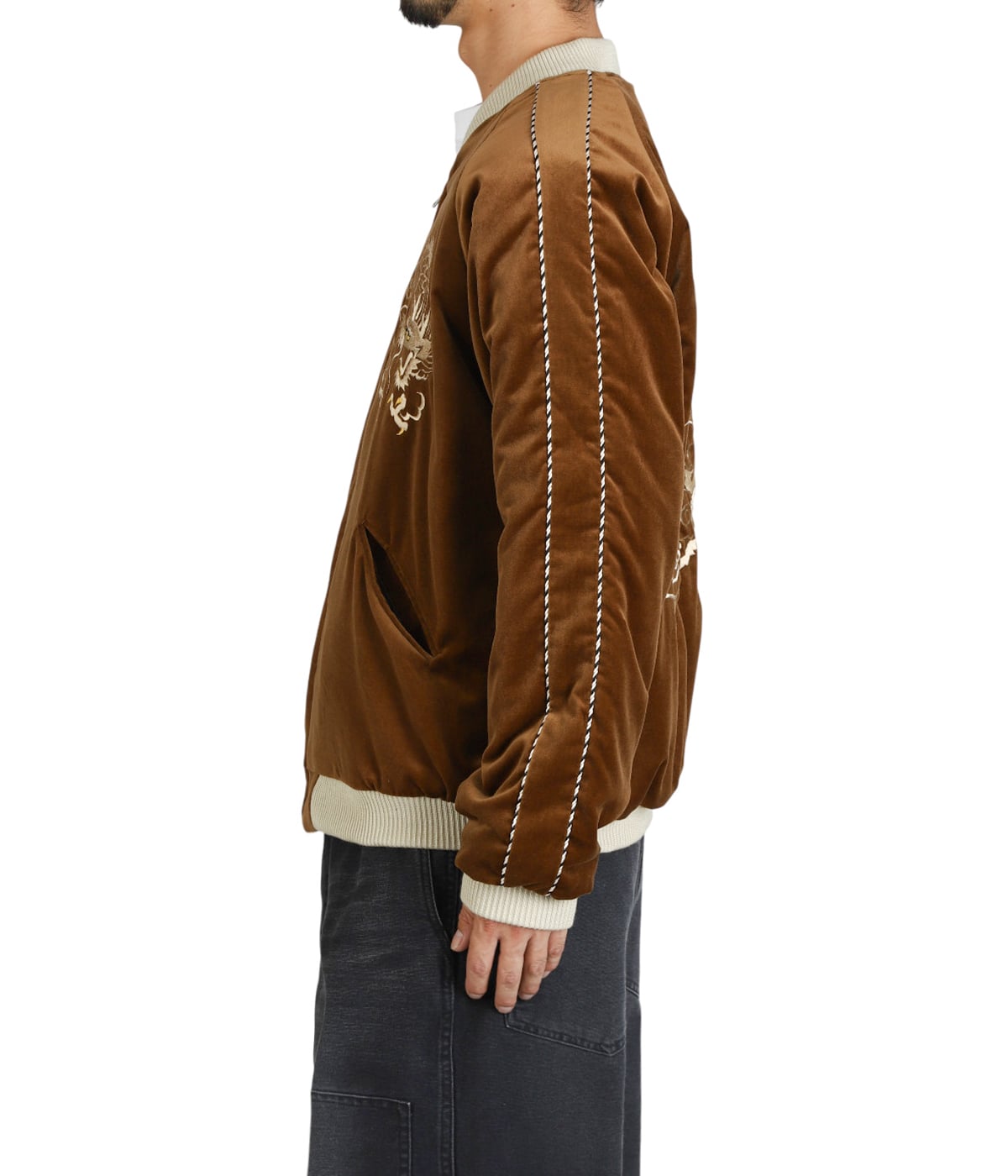 VELVETEEN QUILT SUKA “WHITE DRAGON“×“BLACK EAGLE“ | TAILOR