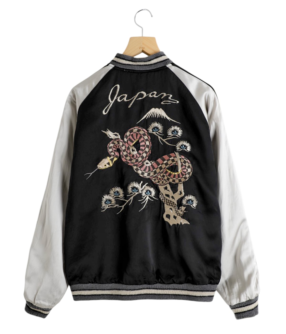KIYONEKO 刺繍ジャケット 黒色 SOUVENIR JACKET 