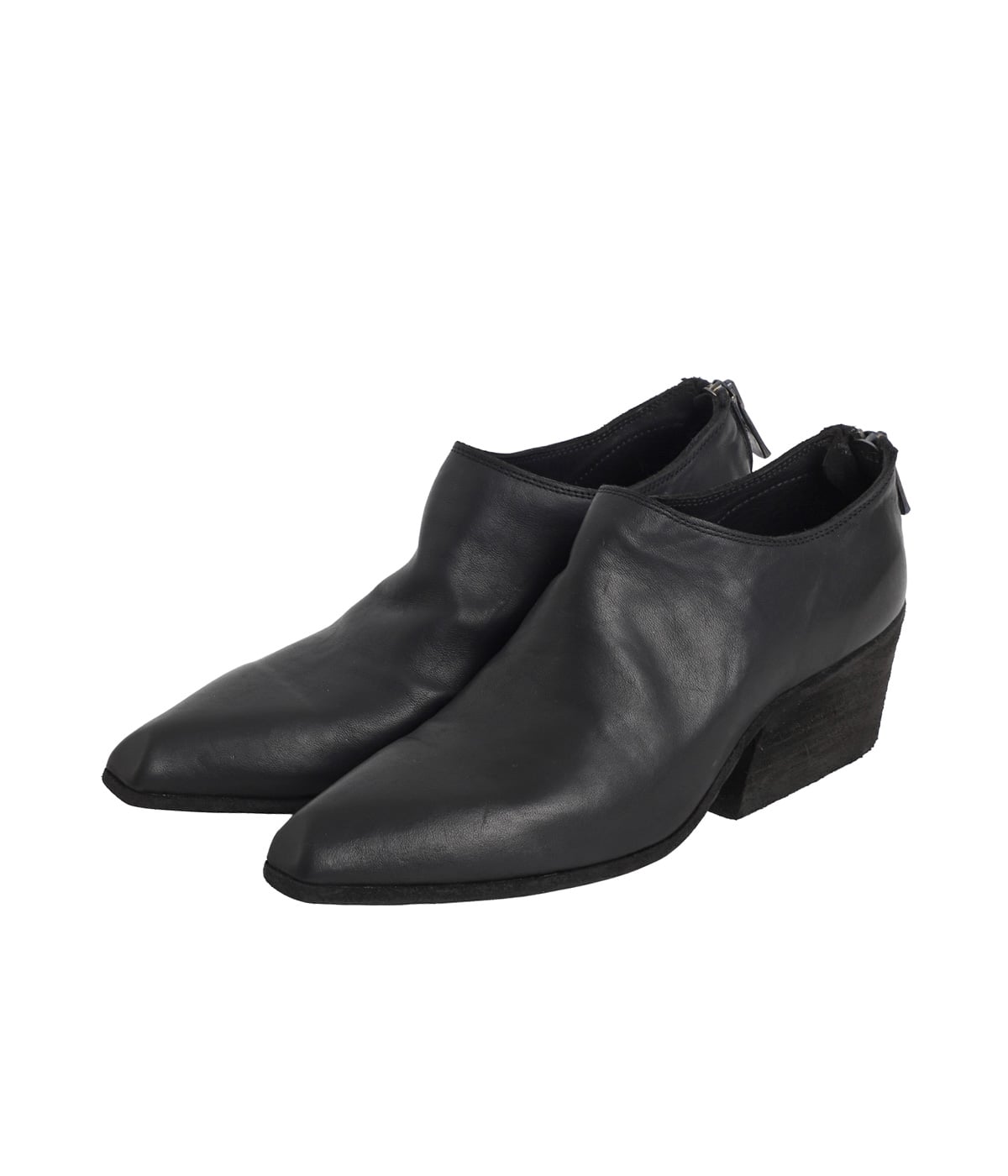 レディース】BACK ZIP DECOLLETE -SOFT HORSE FULL GRAIN BLKT