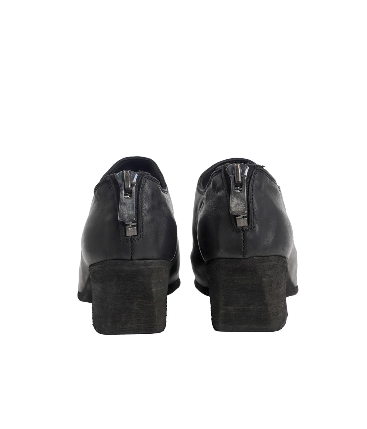 レディース】BACK ZIP DECOLLETE -SOFT HORSE FULL GRAIN BLKT