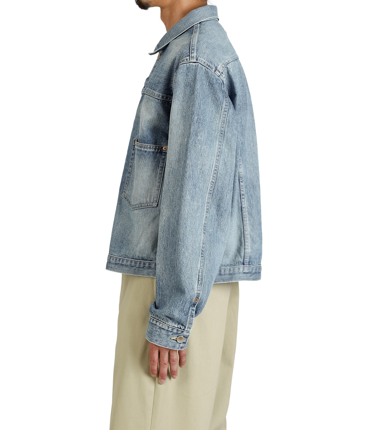 ジャケット・アウター UNLIKELY TIME TRAVEL TRUCKER JACKET Unlikely Time Travel Trucker Jacket 1977Wash[Vintage Indigo