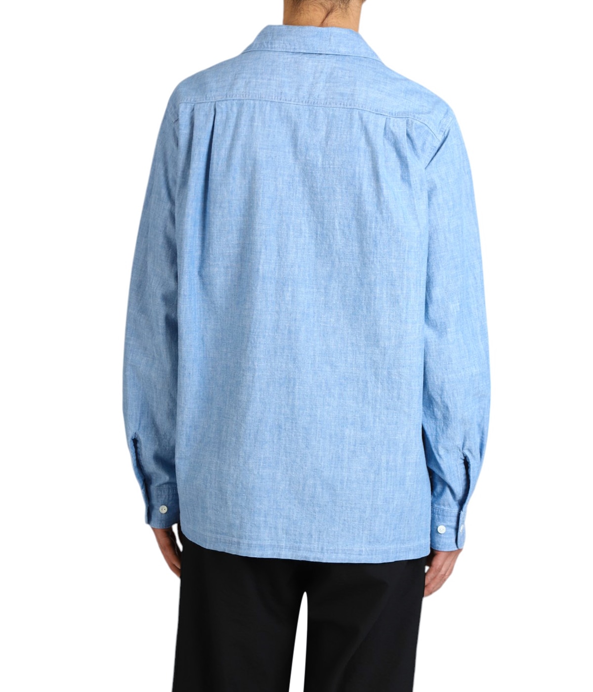 トップス Unlikely2025SS Open Collar Work Chambray Unlikely (アンライクリー) Unlikely Open Collar Work Chambray