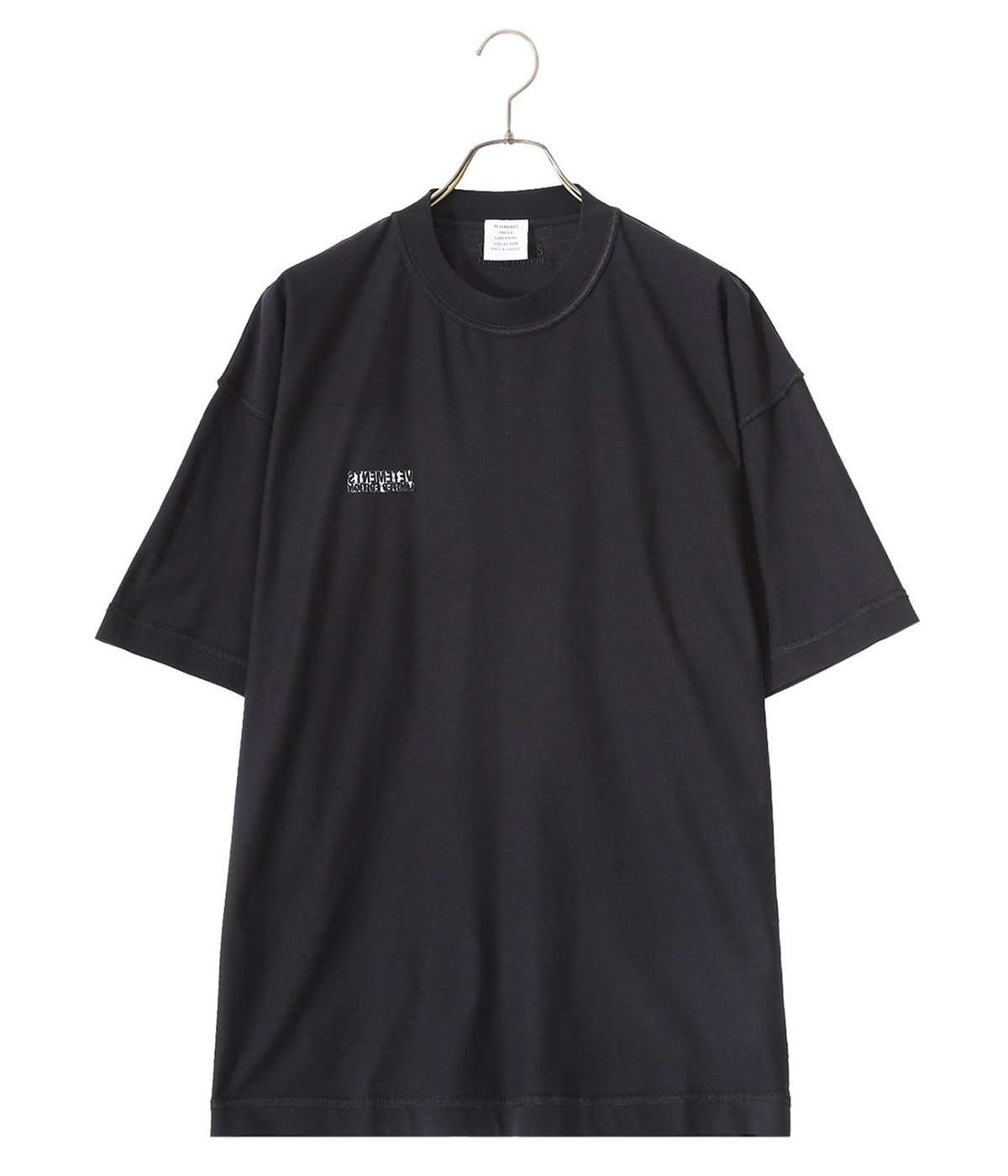VETEMENSヴェトモンインサイドアウトTシャツ ALL BLACK INSIDE OUT T-SHIRT | VETEMENTS(ヴェトモン