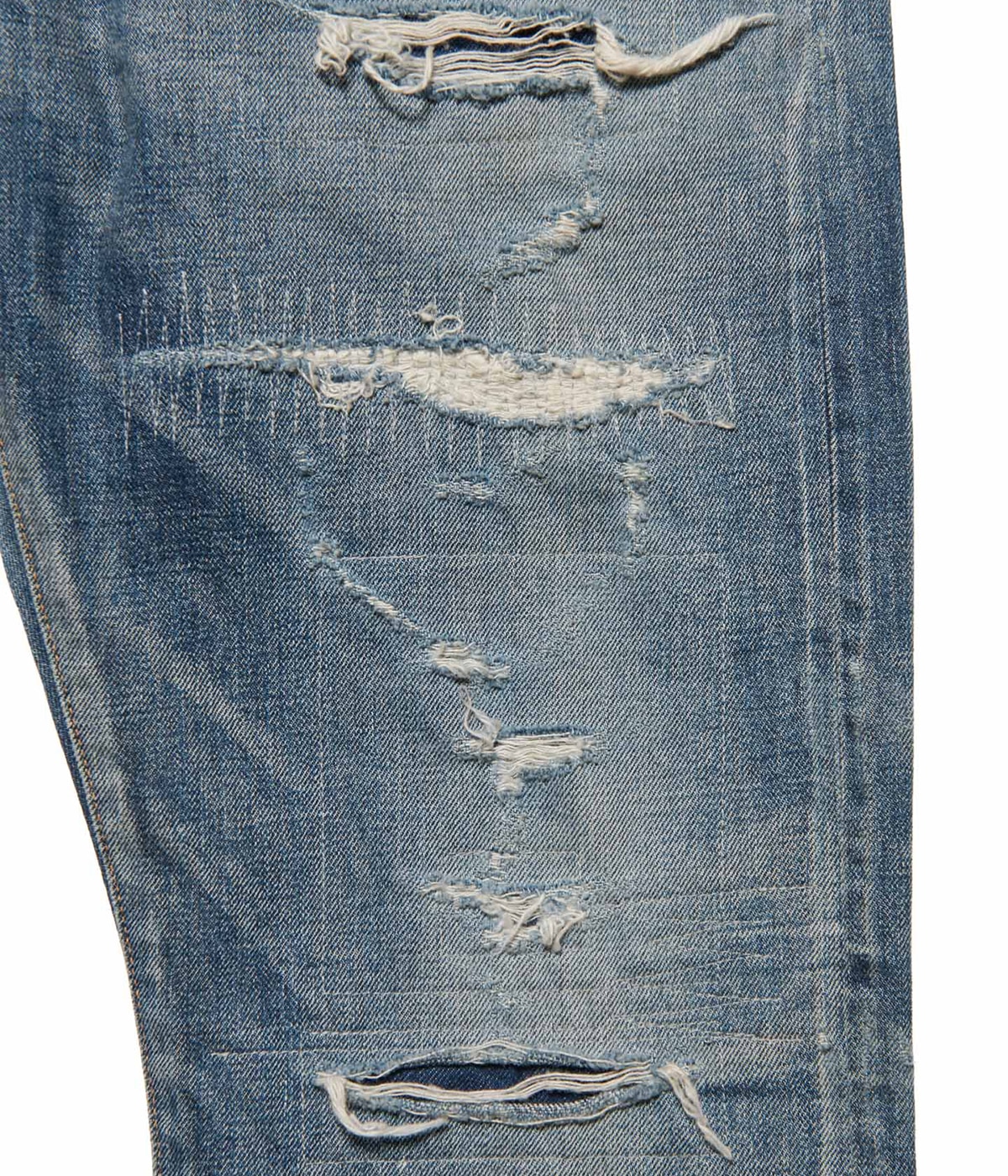 uniform experiment ダメージデニム スリムフィット 2 中古・古着通販】uniform experiment (ユニフォーム
