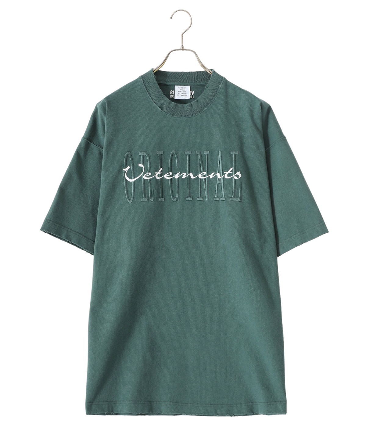 VETEMENTS コットン混 ジャージーTシャツ コットンジャージー トリムTシャツ | maison TOMORROWLAND