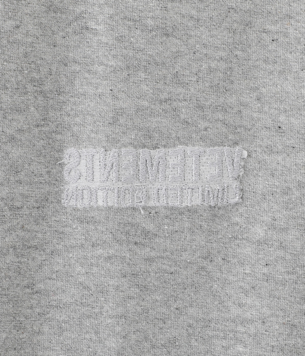 VETEMENTS♡ オールグレーインサイドアウトTシャツ ALL GREY INSIDE-OUT T-SHIRT | VETEMENTS(ヴェトモン