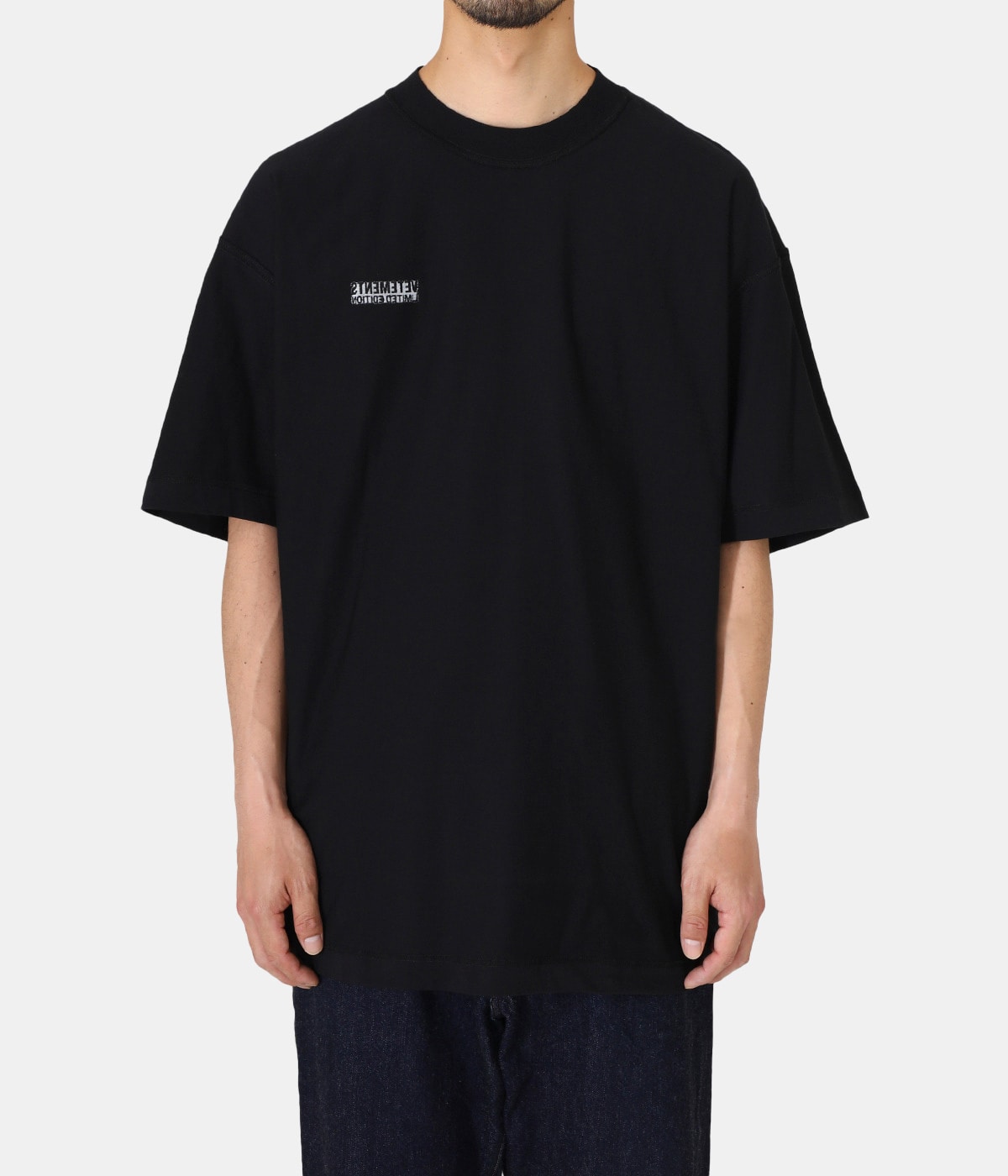 ALL BLACK INSIDE-OUT T-SHIRT | VETEMENTS(ヴェトモン