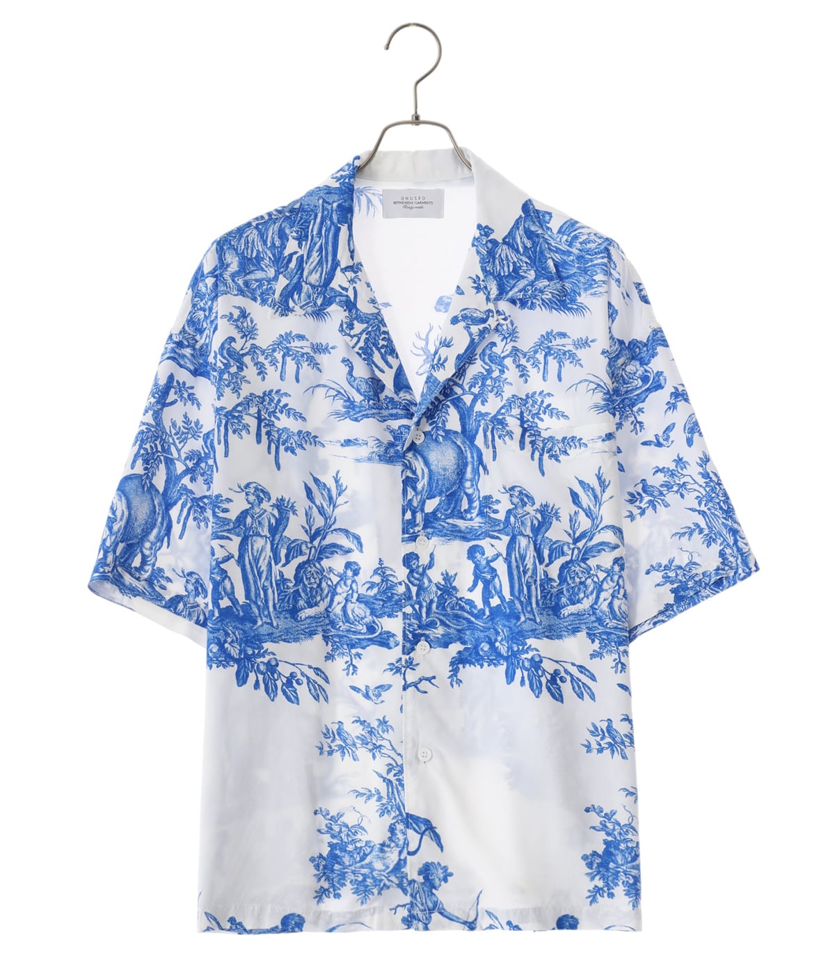 新品未使用タグ付き　UNUSED アンユーズド　半袖シャツ 4 continents print short sleeve shirt | UNUSED(アンユーズド