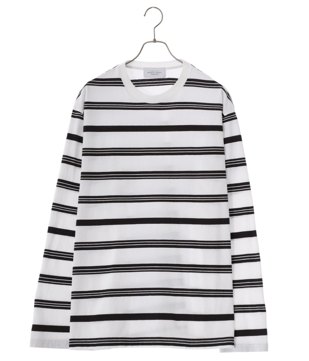 トップス UNUSED US1513 Long sleeve border T-shirt Unused US1513 Long Sleeve Border T-Shirt Cotton Casual Top