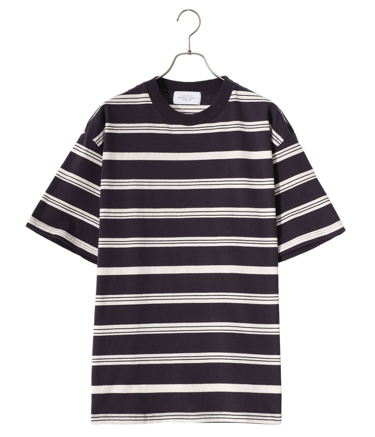 Border short sleeve T-shirt | UNUSED(アンユーズド