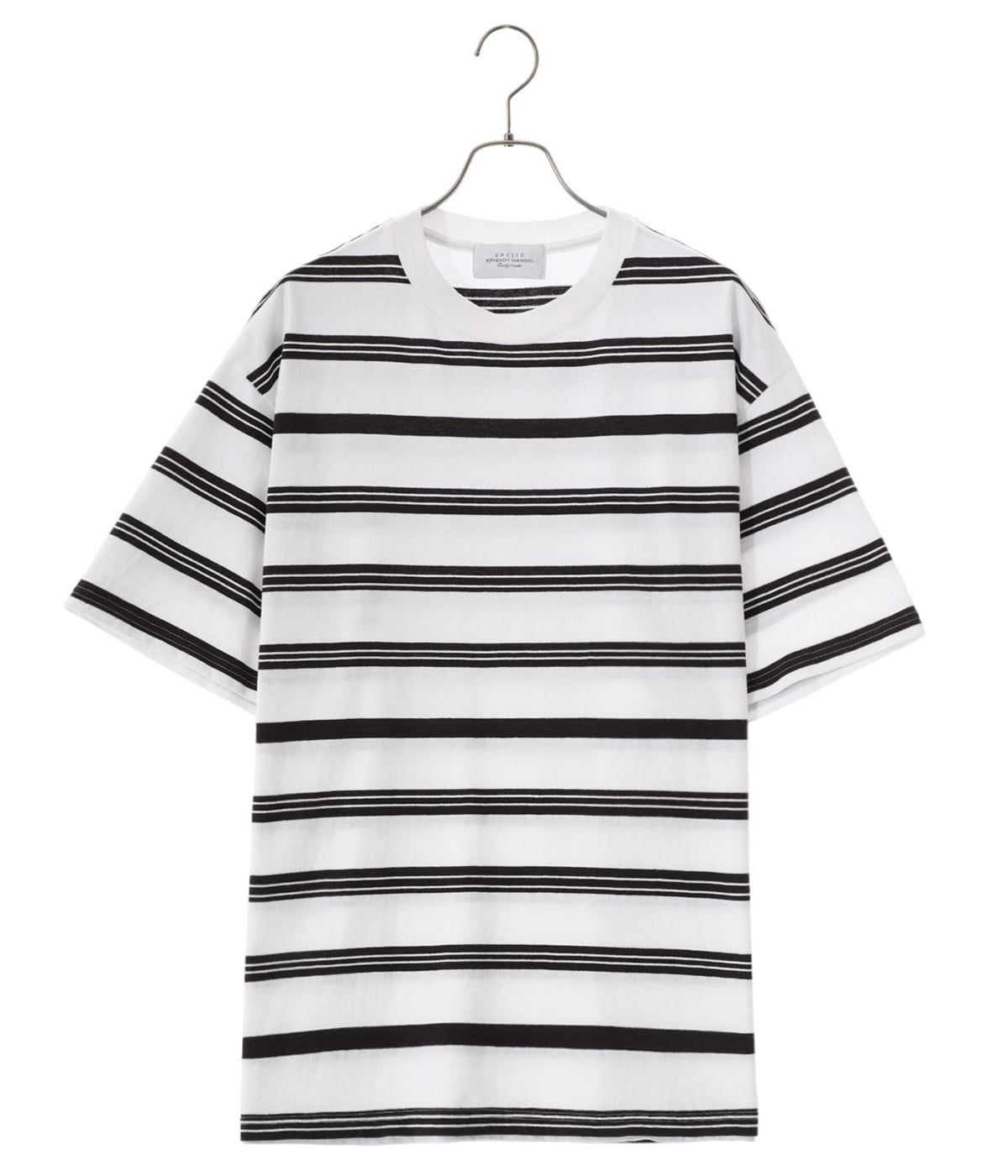Border short sleeve T-shirt | UNUSED(アンユーズド
