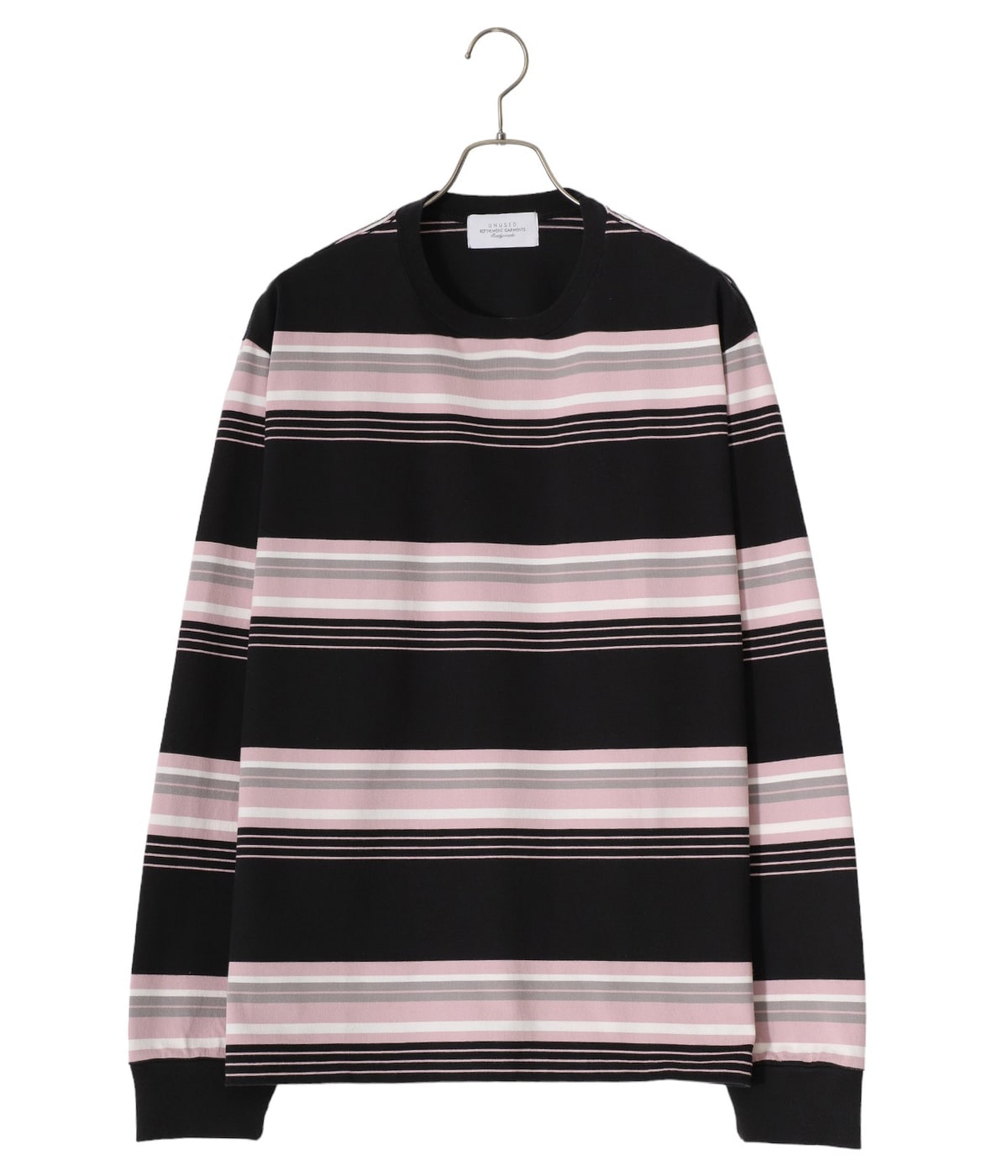 即購入OK‼️アンユーズド ボーダー ロンT 長袖 ブラック サイズ1 Long-sleeve border T-shirt | UNUSED(アンユーズド) / トップス