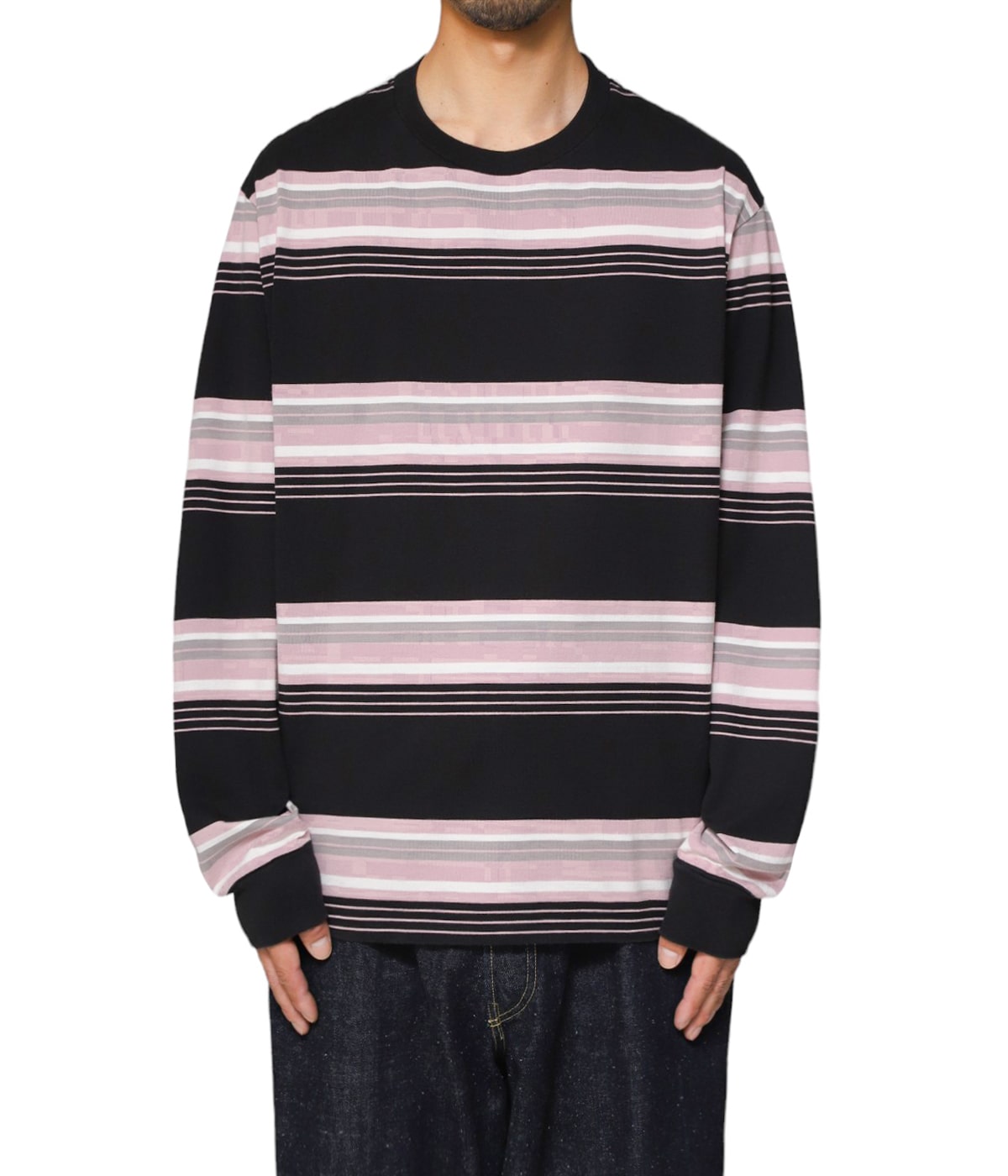 24ss UNUSED ボーダー ロングスリーブ Tシャツ ロンT サイズ 2 Long-sleeve border T-shirt | UNUSED(アンユーズド) / トップス