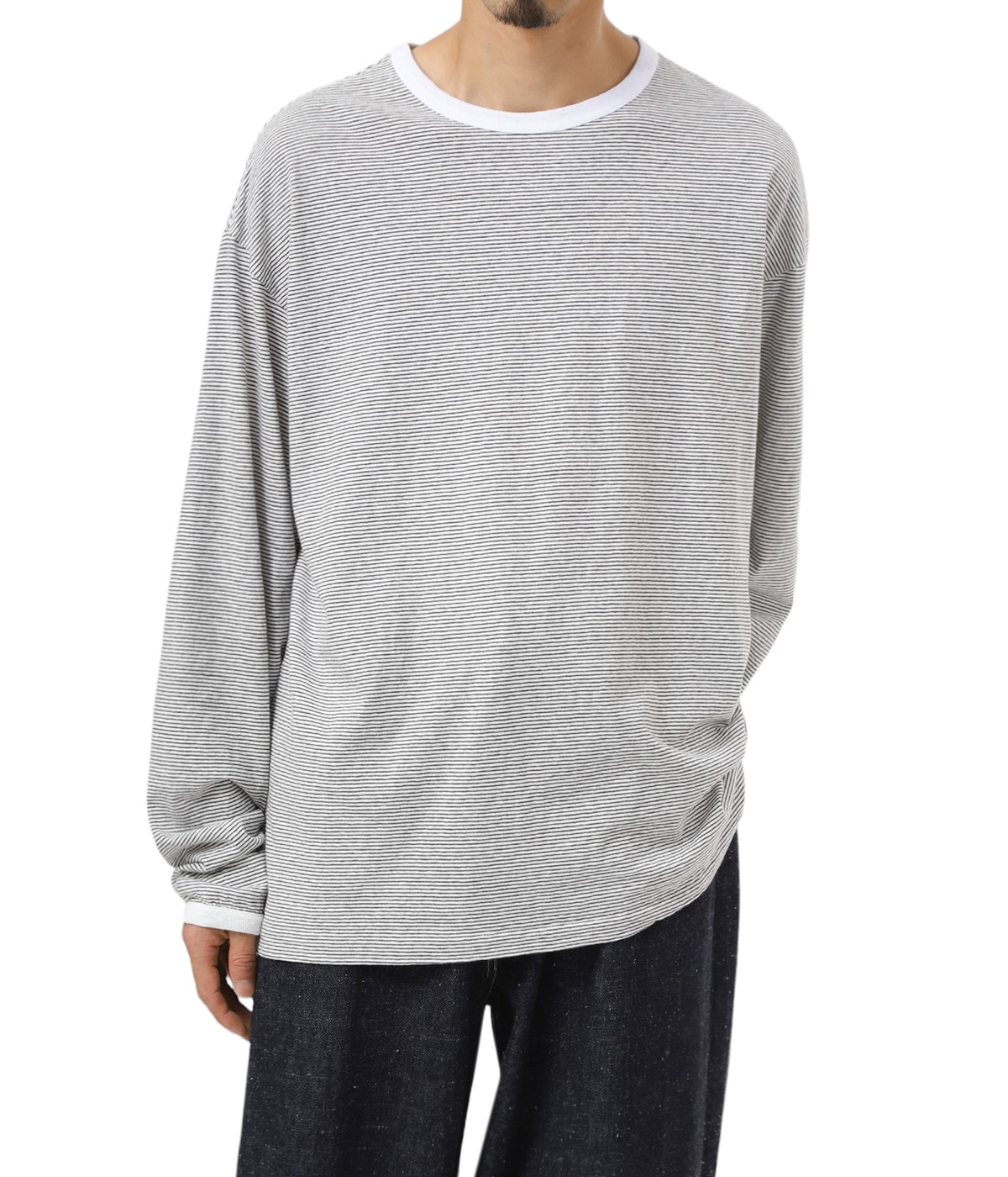 トップス UNUSED US1949 Long sleeve border t-shirt UNUSED / Long sleeve border T-shirt -UNUSEDの通販EQUAL