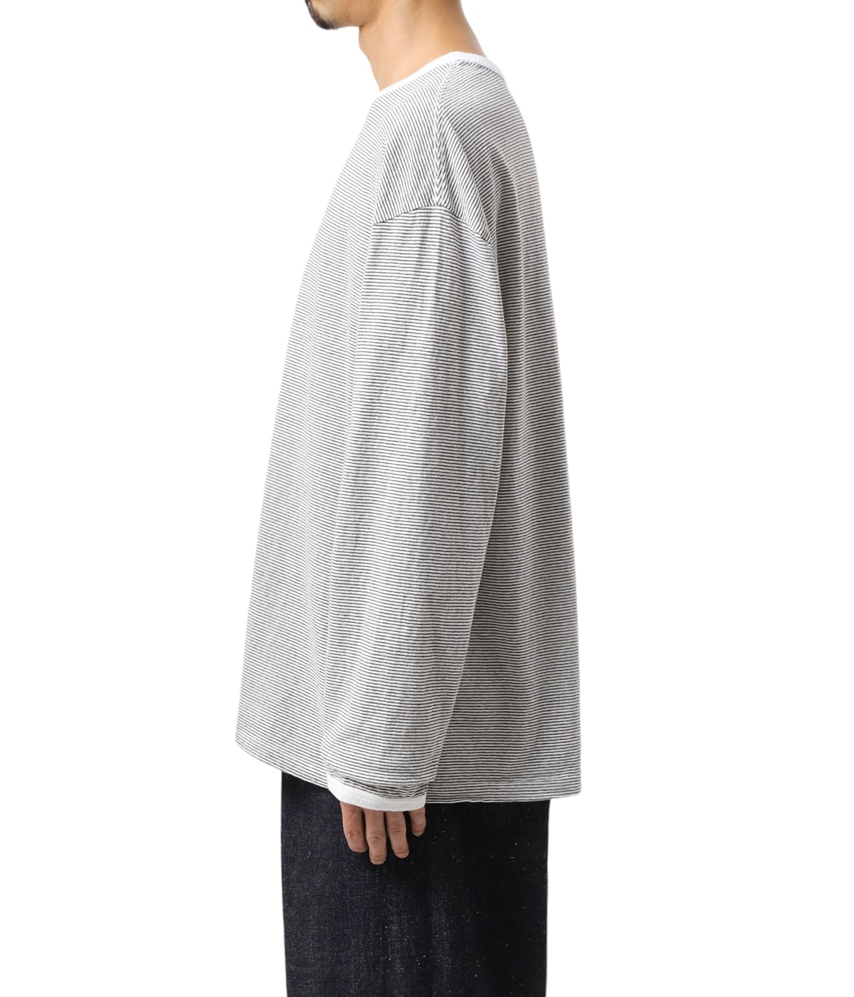 最終価格！　unused border longsleeve t 24ss Long-sleeve border T-shirt | UNUSED(アンユーズド) / トップス