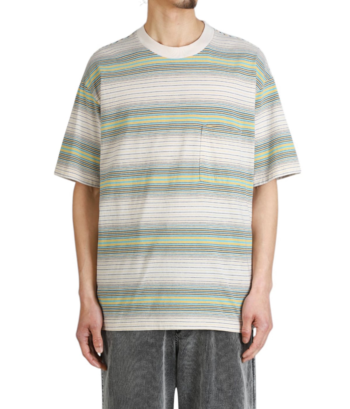 UNUSED Border short sleeve Tシャツ Border short sleeve T-shirt | UNUSED(アンユーズド