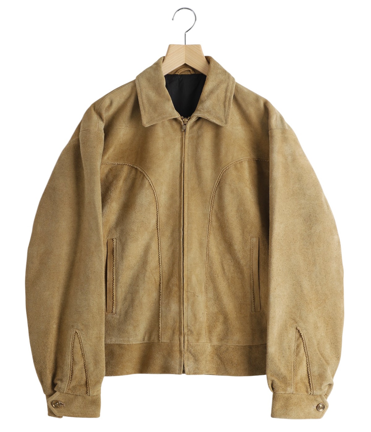 アンユーズド　レザー　スエードジャケット　サイズ2 楽天市場】UNUSED アンユーズド スエードレザー ノーカラー ジャケット