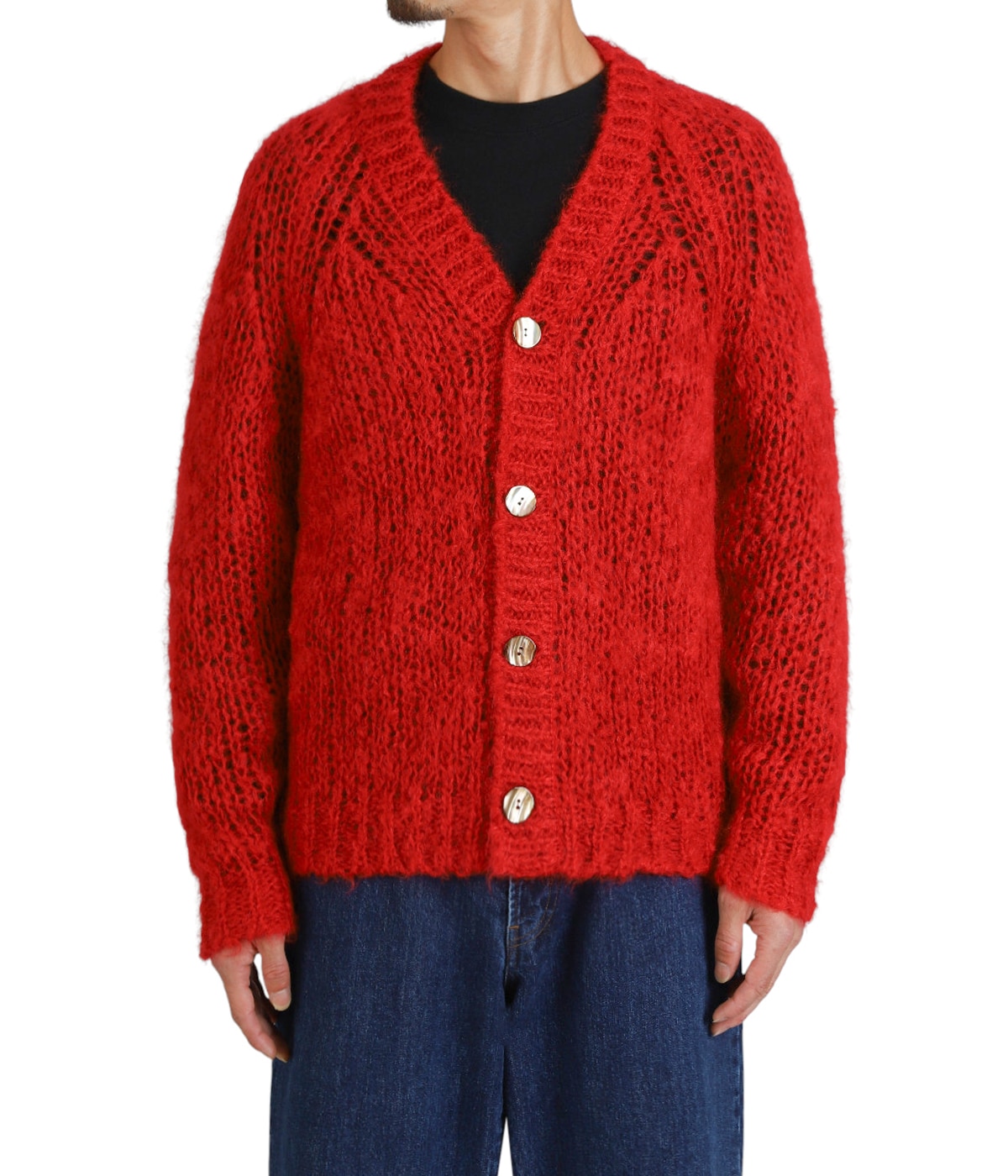 UNUSED アンユーズド モヘヤカーディガン サイズ3 UNUSED - unused カーディガン サイズ3の通販 by だだ｜アン