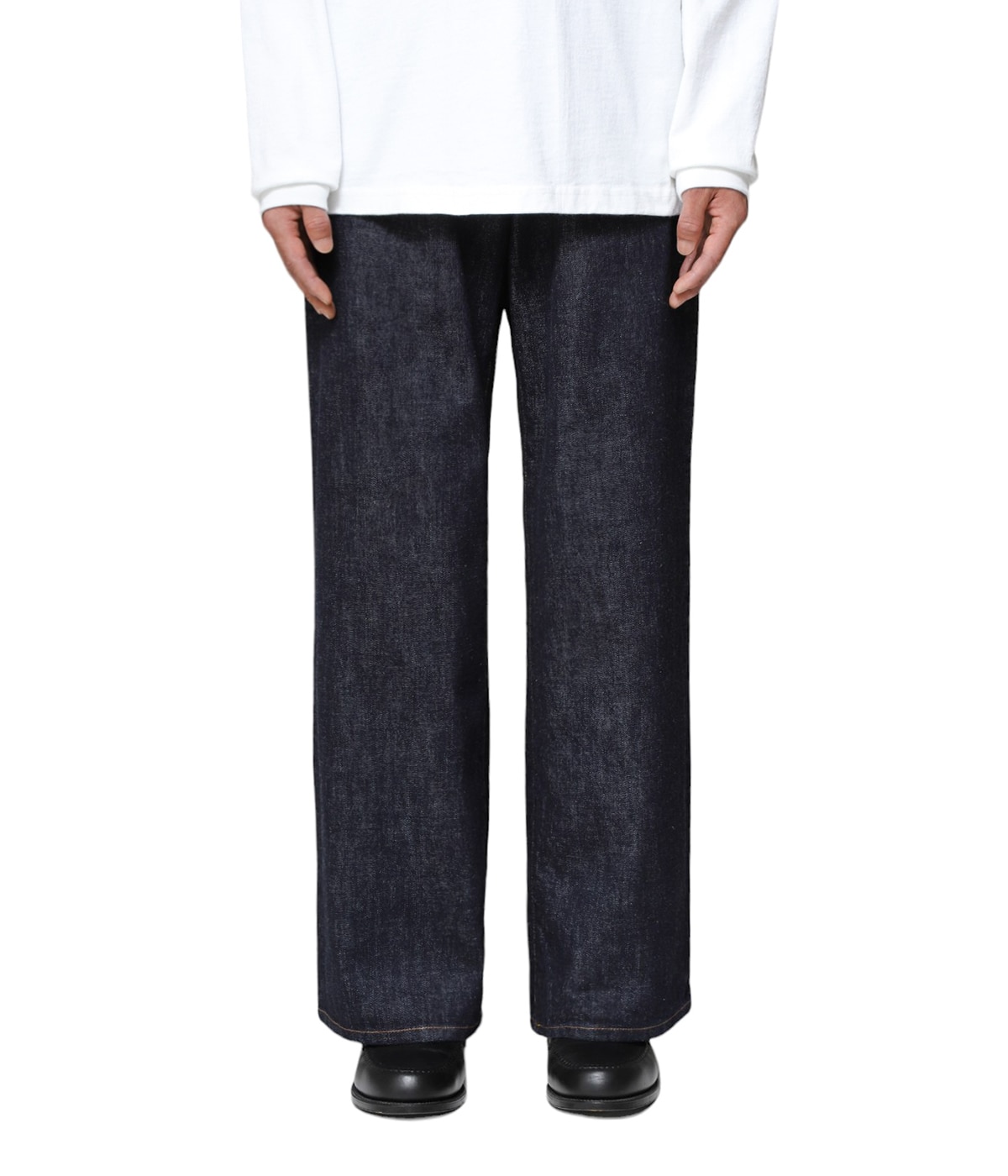 未使用 24AW UNUSED アンユーズド ワイドブラックデニム UW1137 UNUSED アンユーズド 24AW UW1137 13.5oz denim five pockets