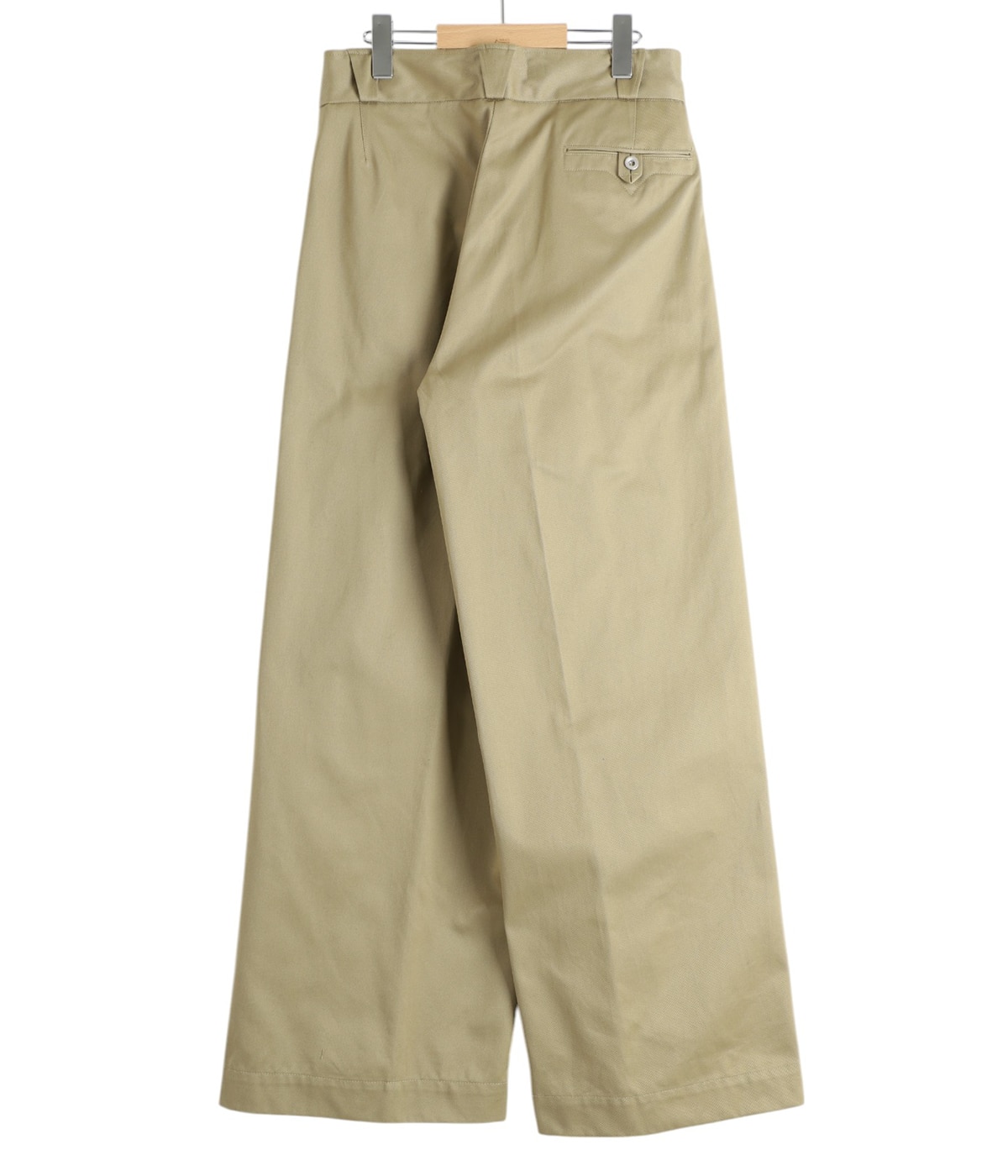 フミカウチダ　ベージュ　パンツ レディース】UNIFORM WEAPON 2-TUCK PANTS | FUMIKA_UCHIDA