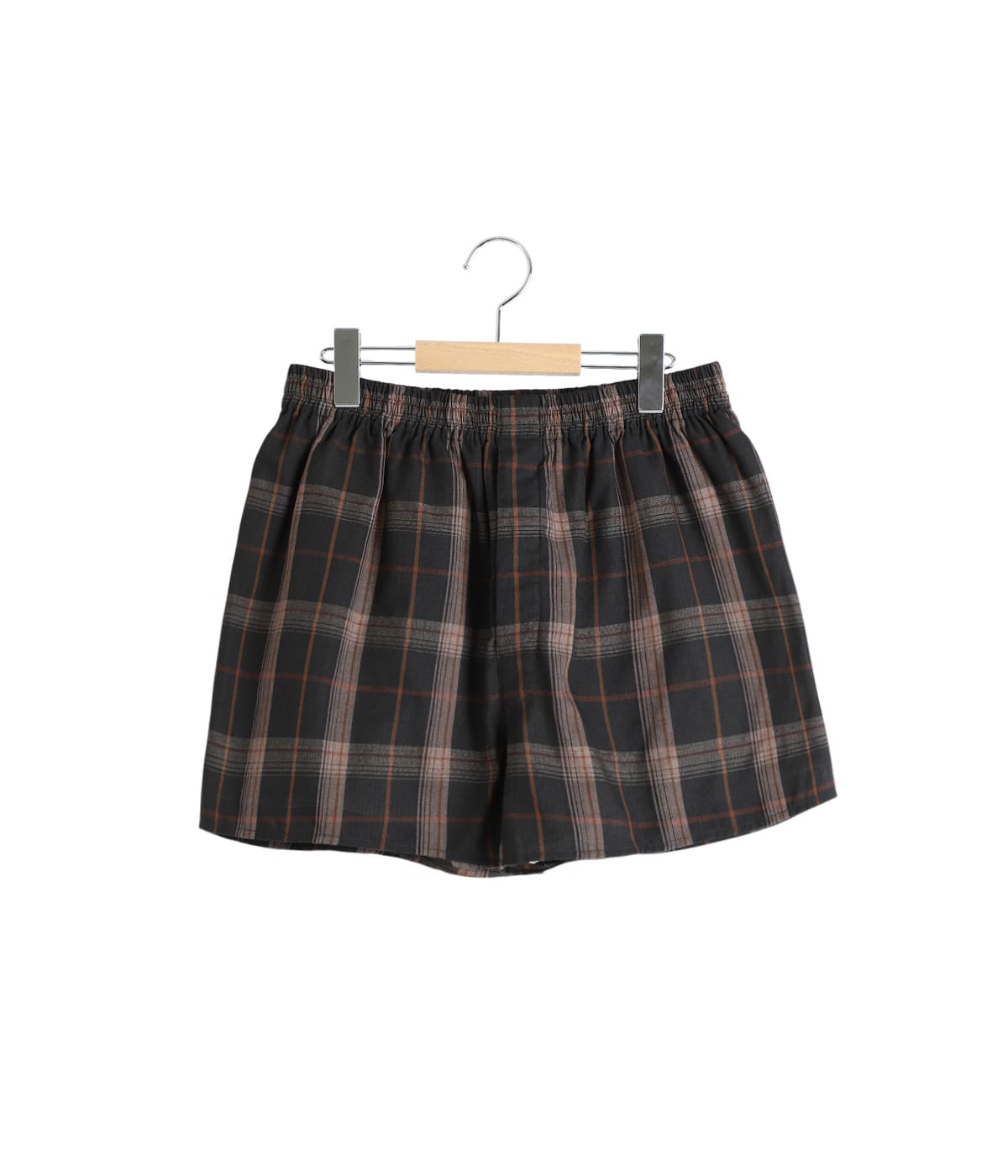 FUMIKA UCHIDA PLAID TRUNK SHORTS　36 グリーン FUMIKA UCHIDA： PLAID TRUNK SHORTS - D.GREEN PLAID - ORANN