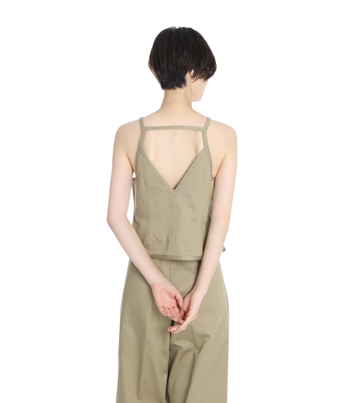 新品タグ付き FUMIE TANAKA モヘア ノースリーブ ベスト 緑 FUMIE TANAKA（フミエタナカ）の「【FUMIE TANAKA】mesh VEST