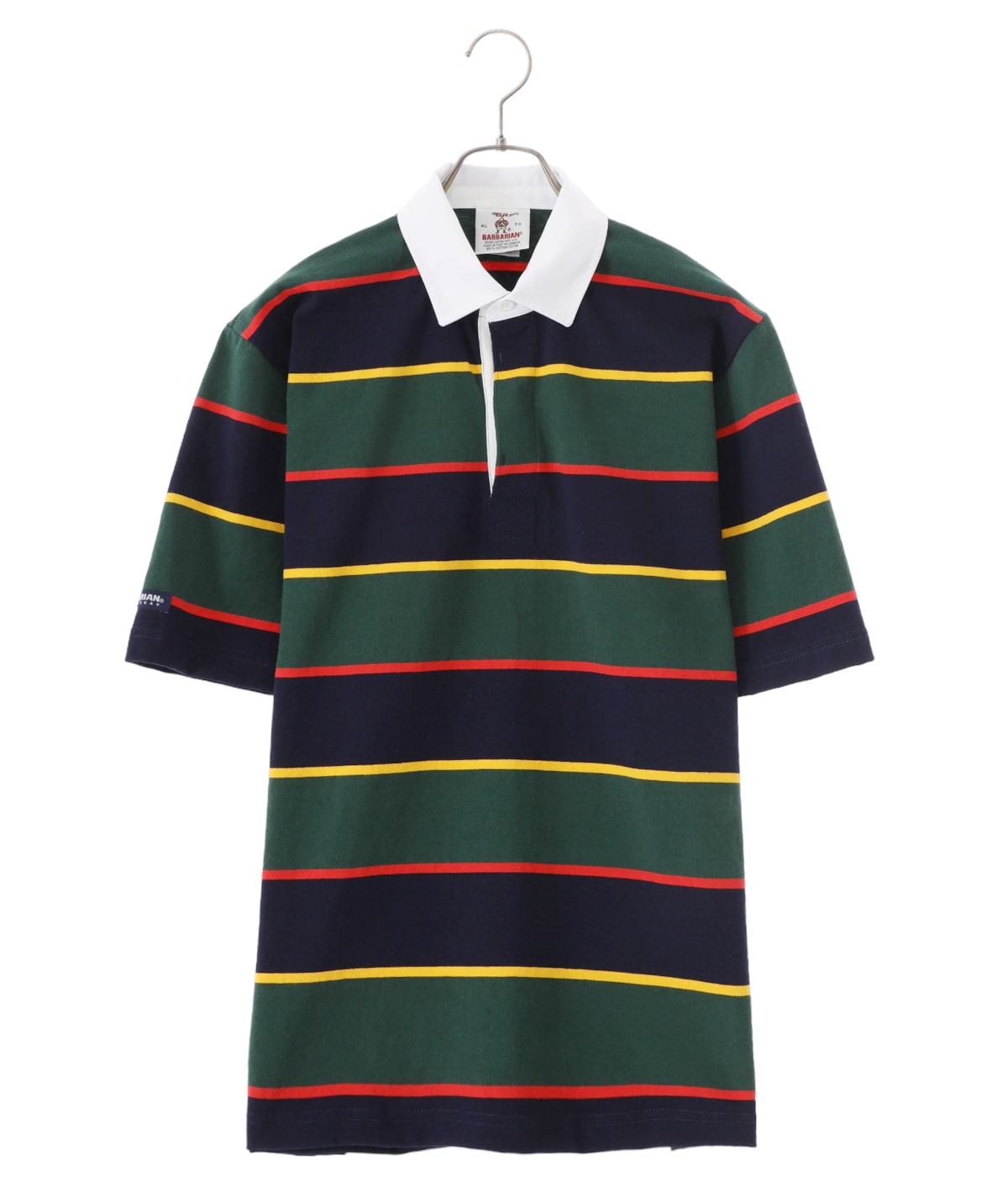 LIGHT WEIGHT Rugby Collar Short Sleeve Shirts | BARBARIAN