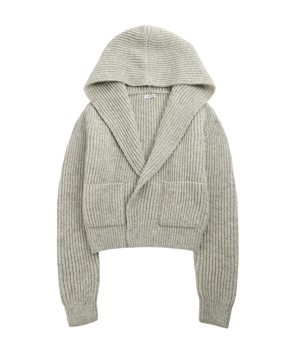 レディース】SHETLAND RIB STITCH HOODED CARDIGAN | FUMIKA_UCHIDA