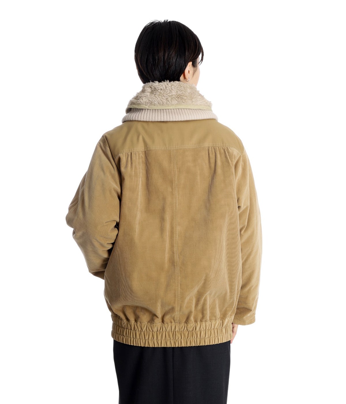 レディース】CORD REVERSIBLE BLOUSON_removal boa liner