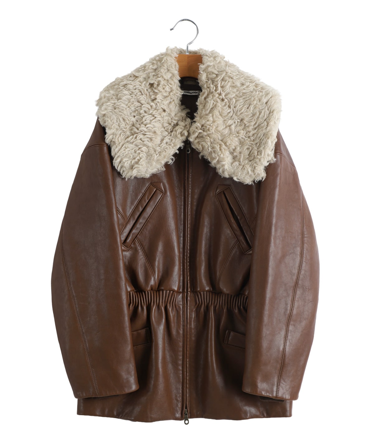 まぁ.♡さん専用★新品未使用★Faux leather crop jacket レディース】SHEEP LEATHER BLOUSON_LONG | FUMIKA_UCHIDA(フミカ