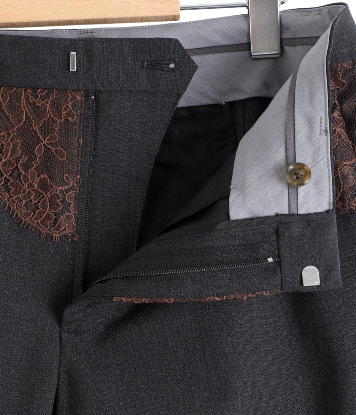 レディース】SUITING LACE WAIST PANTS | FUMIKA_UCHIDA(フミカ ウチダ