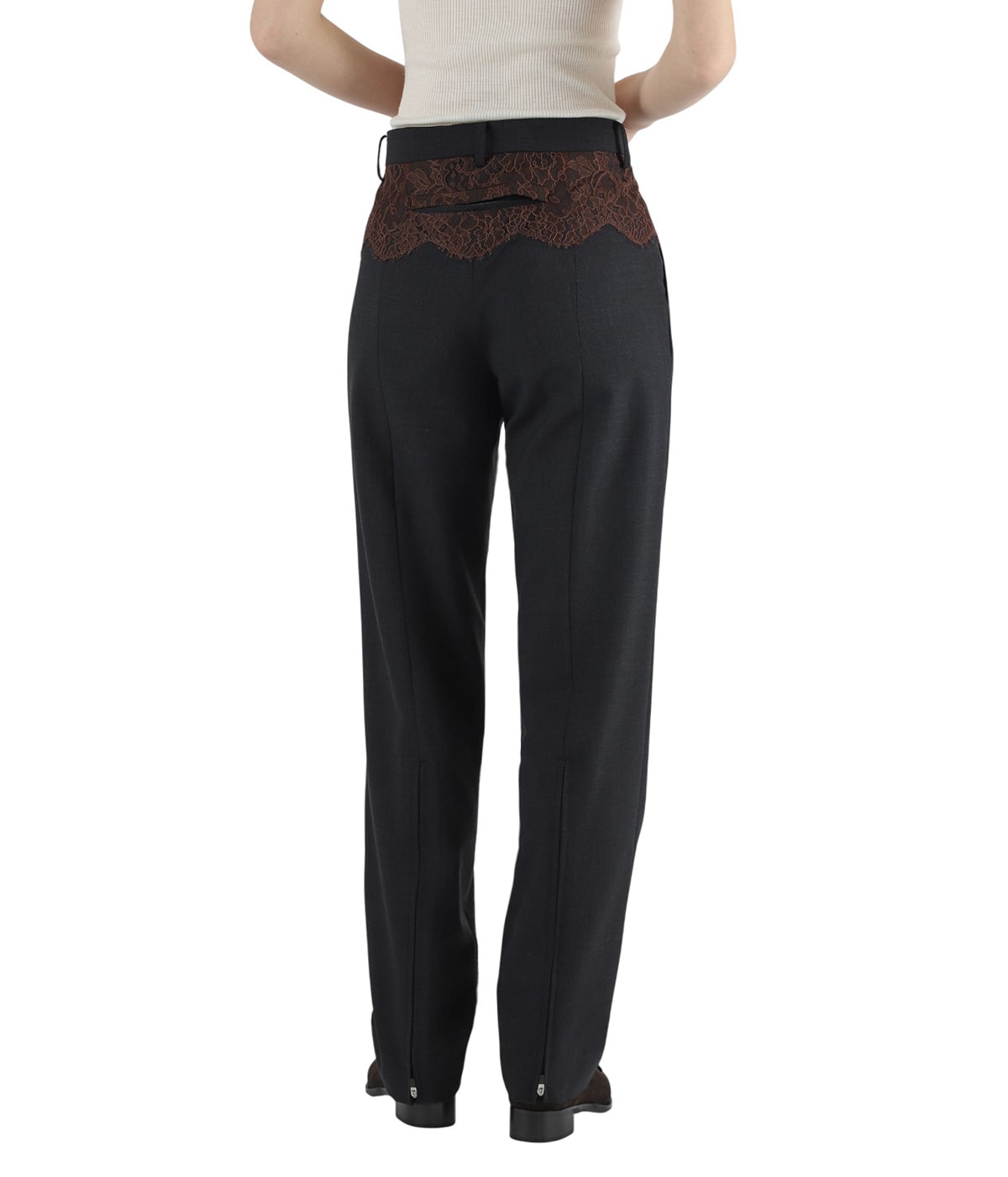 レディース】SUITING LACE WAIST PANTS | FUMIKA_UCHIDA(フミカ ウチダ