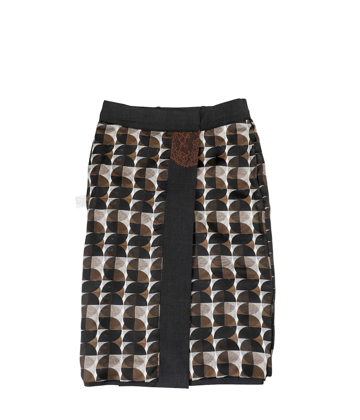 フミカウチダ スカート 36 FUMIKA_UCHIDA/Buffalo Leather/POCKET SKIRT(BLACK/size36)