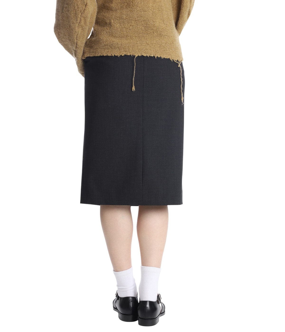 レディース】SUITING LACE WAIST MIDI SKIRT | FUMIKA_UCHIDA(フミカ