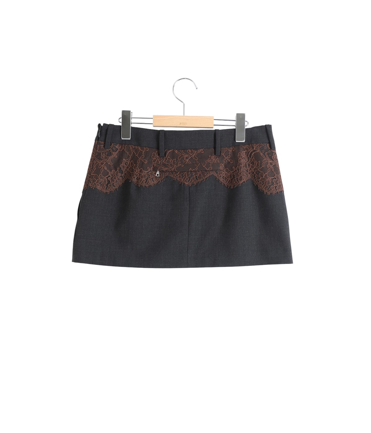 レディース】SUITING LACE WAIST MINI SKIRT | FUMIKA_UCHIDA(フミカ